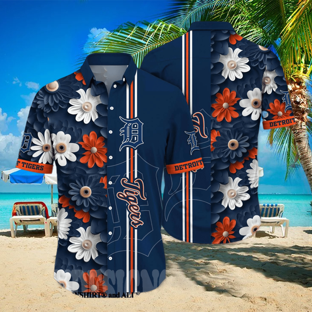 Detroit Tigers MLB Personalized Palm Tree Hawaiian Shirt - Limotees