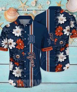 Detroit Tigers MLB Flower All Over Print Unisex Hawaiian Shirt