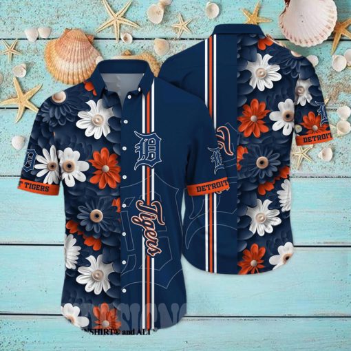 Detroit Tigers MLB Flower All Over Print Unisex Hawaiian Shirt