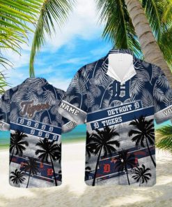 Detroit Tigers MLB Tommy Bahama Tropical Summer Hawaiian Shirt