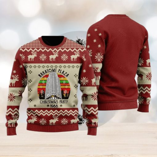 Die Hard Nakatomi Plaza Ugly Christmas Sweater 1988 Knitted