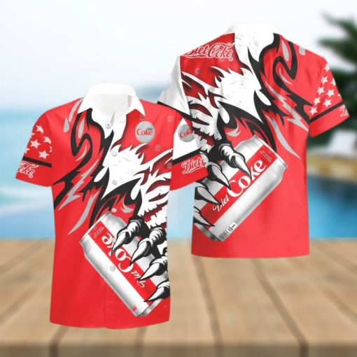 Diet Coke Monster Claw Cool Gift Hawaiian Shirt And Shorts Men And Women Summer Gift