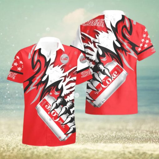 Diet Coke Monster Claw Cool Gift Hawaiian Shirt And Shorts Men And Women Summer Gift