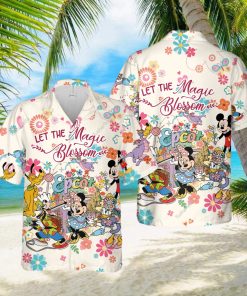 Disney Epcot Flower And Garden Festival Let The Magic Blossom Hawaiian Shirt