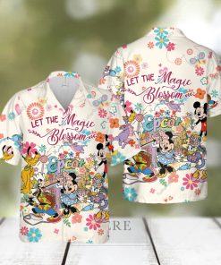 Disney Epcot Flower And Garden Festival Let The Magic Blossom Hawaiian Shirt