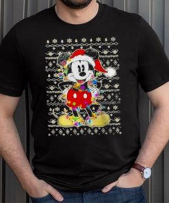 Disney Mickey Mouse Christmas Lights, Ugly Christmas T Shirt