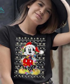 Disney Mickey Mouse Christmas Lights, Ugly Christmas T Shirt