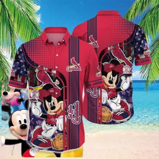 Disney Mickey Mouse St  Louis Cardinals Hawaiian Shirt HawaiianShirts