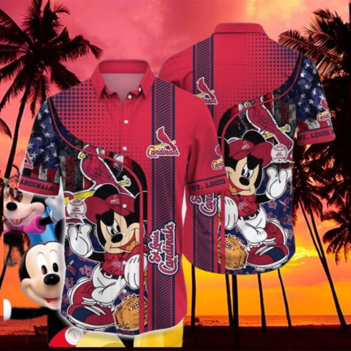 Disney Mickey Mouse St  Louis Cardinals Hawaiian Shirt HawaiianShirts