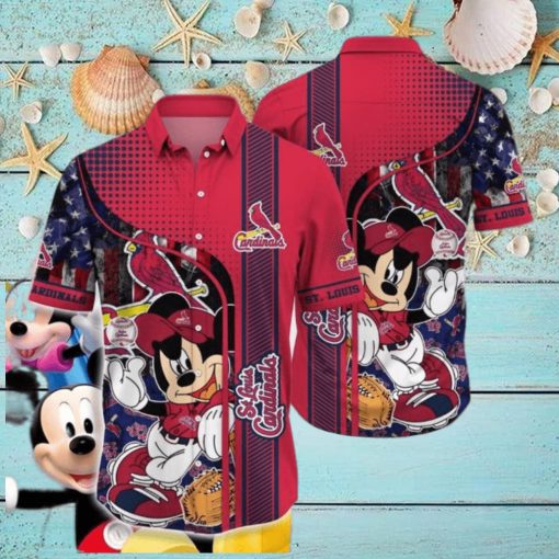 Disney Mickey Mouse St  Louis Cardinals Hawaiian Shirt HawaiianShirts