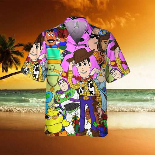 Disney Toy Story Doodle Style Awesome Disney Hawaiian Shirt