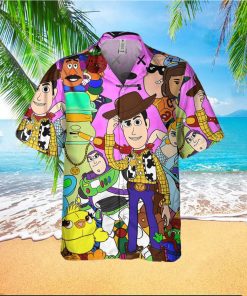 Disney Toy Story Doodle Style Awesome Disney Hawaiian Shirt