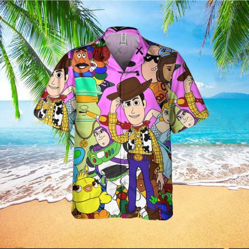 Disney Toy Story Doodle Style Awesome Disney Hawaiian Shirt