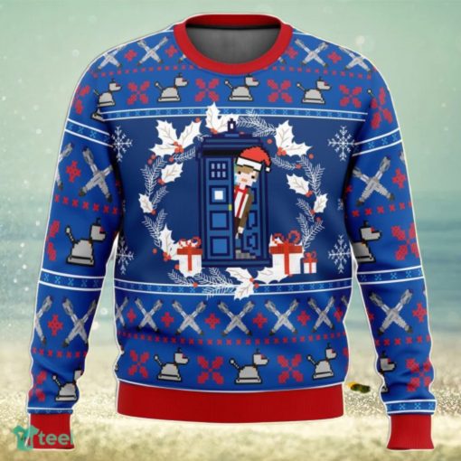 Doctor Who Tardis Ugly Christmas Sweater 3D Gift For Men And Women