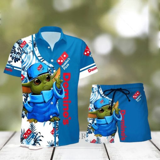 Domino’s Pizza Baby Yoda Hawaiian Shirt And Shorts Gift Hawaiian shirt