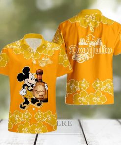 Don Julio Mickey Mouse Hibicus Flower Gift Hawaiian Set Shirt