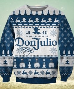 Don Julio Tequila Blue Christmas Ugly Sweater