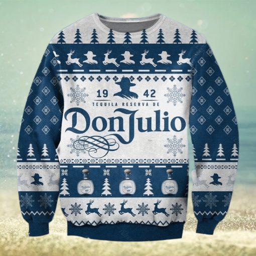 Don Julio Tequila Blue Christmas Ugly Sweater