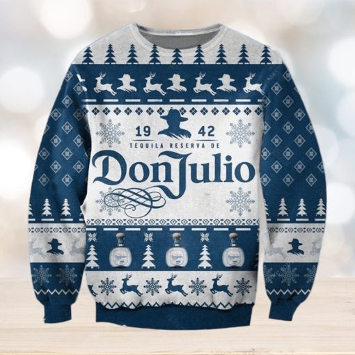 Don Julio Tequila Blue Christmas Ugly Sweater