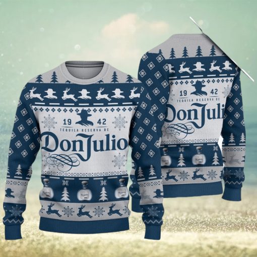 Don Julio Tequila Blue Ugly Christmas Sweater