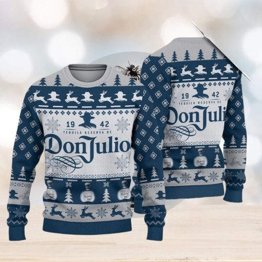 Don Julio Tequila Blue Ugly Christmas Sweater