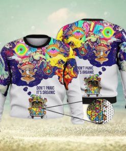 Don’T Panic It’S Organic Full Print 3D Ugly Sweater Christmas Gift Sweater