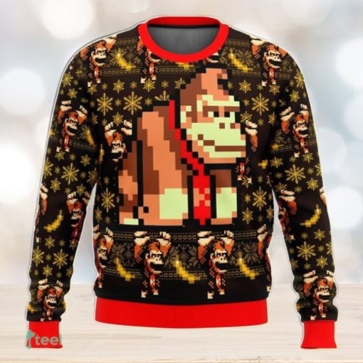 Donkey Kong Sprite Ugly Christmas Sweater 3D Gift For Men And Women