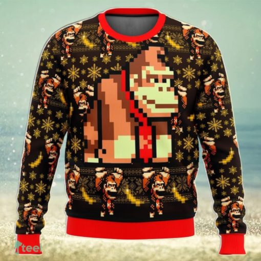 Donkey Kong Sprite Ugly Christmas Sweater 3D Gift For Men And Women