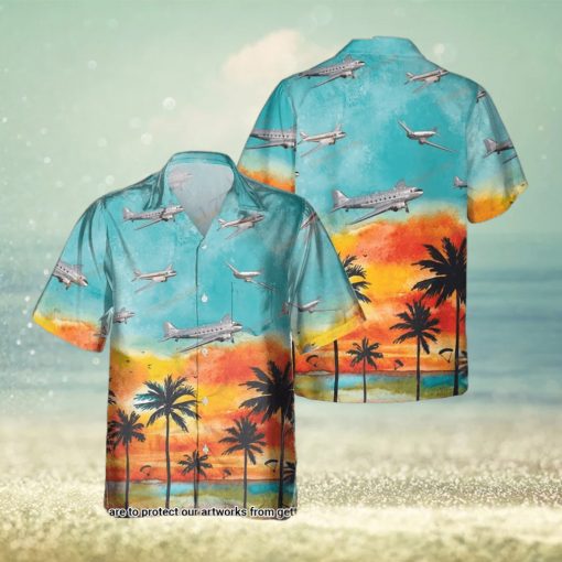 Douglas DC 3 Sunset Hawaiian Shirt