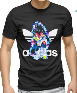 Dragon Ball Vegeta X Adidas logo shirt