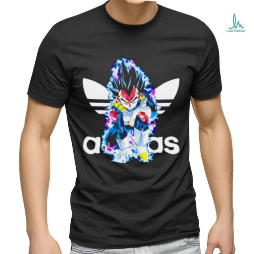 Dragon Ball Vegeta X Adidas logo shirt