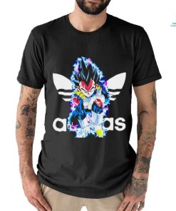 Dragon Ball Vegeta X Adidas logo shirt