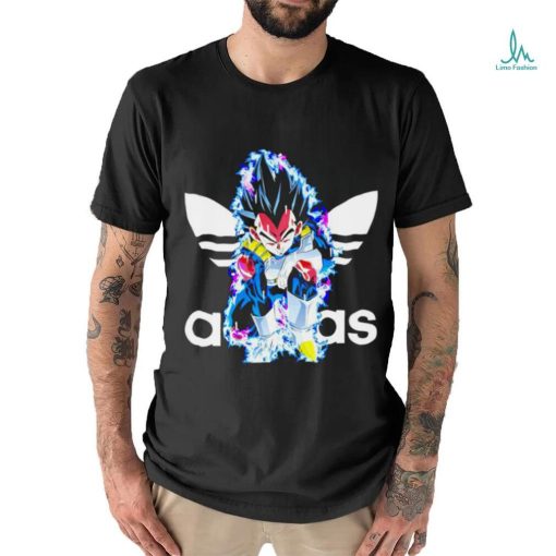 Dragon Ball Vegeta X Adidas logo shirt