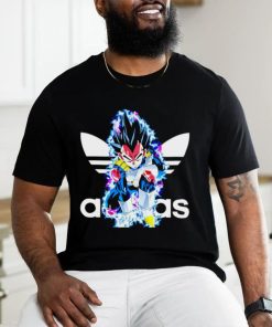 Dragon Ball Vegeta X Adidas logo shirt