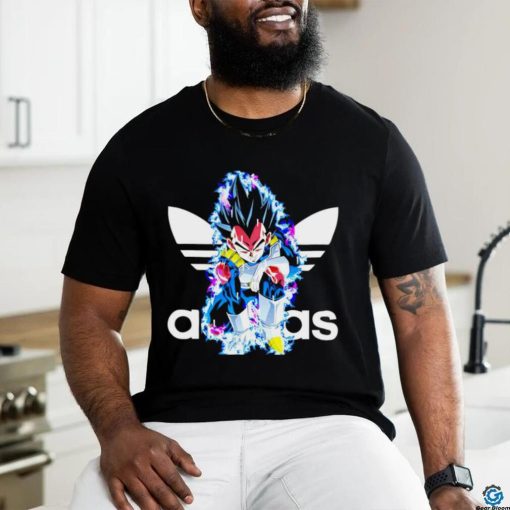 Dragon Ball Vegeta X Adidas logo shirt