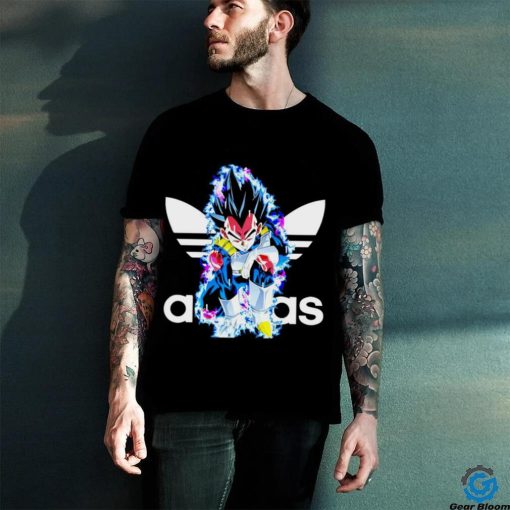 Dragon Ball Vegeta X Adidas logo shirt