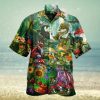 Wine Drinking Lover Black Tropical Unisex Hawaiian Shirts