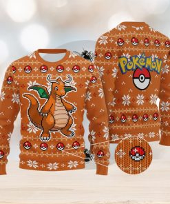 Dragonite Dragonite Anime Xmas Pocket Monster Gift Ugly Christmas Sweater For Men And Women