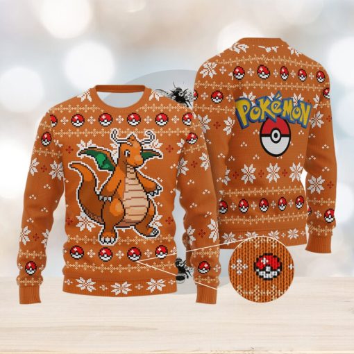 Dragonite Dragonite Anime Xmas Pocket Monster Gift Ugly Christmas Sweater For Men And Women