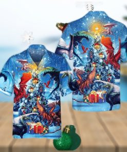 Dragons Reunion Christmas Hawaiian Shirt Funny Button Up Shirt Gifts For Dragon Lovers