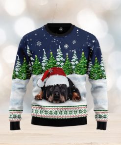 Dreaming Rottweiler Under Snow Ugly Christmas Sweater For Men & Women, Dog sweater, Christmas gift for Dog lover