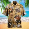 Natural Light Hawaiian Sea Island Pattern Shirt Natural Light Hawaiian Shirt