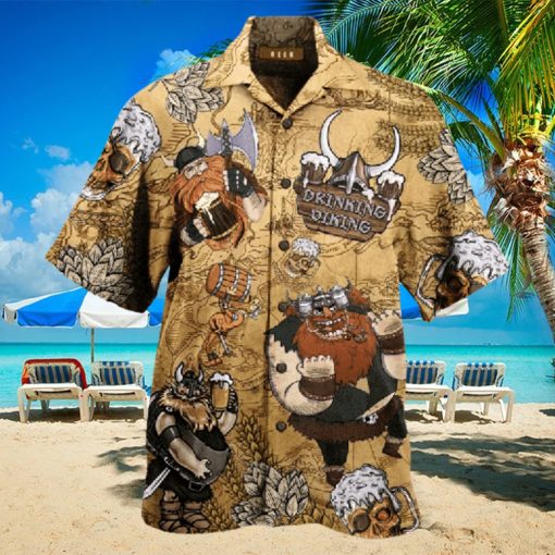 Drinking Beer Viking Hawaiian Shirt Unisex Adult Hw1773 hawaiian shirt