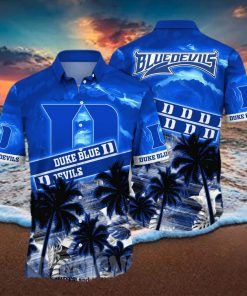 Duke Blue Devils NCAA Floral 3D Full Print Hawaiian Shirt