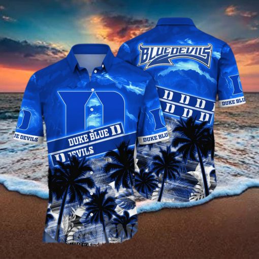 Duke Blue Devils NCAA Floral 3D Full Print Hawaiian Shirt