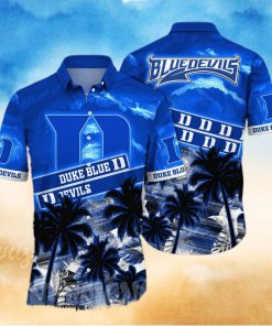 Duke Blue Devils NCAA Floral 3D Full Print Hawaiian Shirt