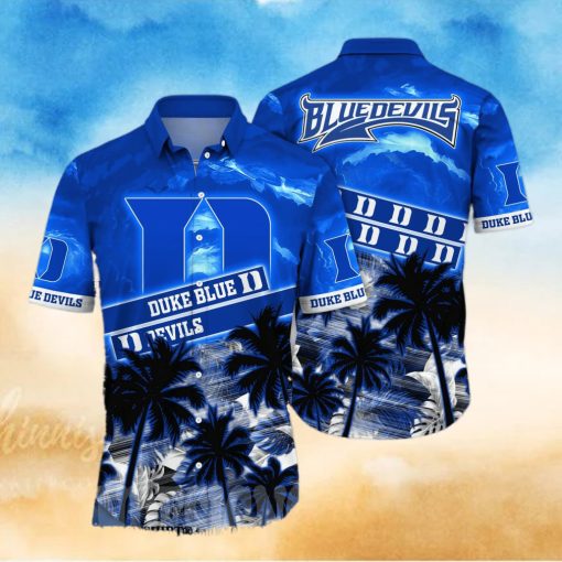 Duke Blue Devils NCAA Floral 3D Full Print Hawaiian Shirt