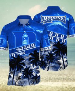 Duke Blue Devils NCAA Floral 3D Full Print Hawaiian Shirt