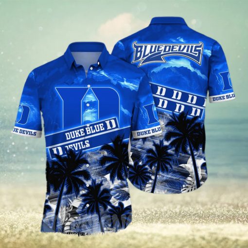 Duke Blue Devils NCAA Floral 3D Full Print Hawaiian Shirt