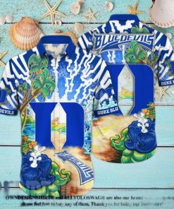 Duke Blue Devils NCAA Floral 3D Full Printed Hawaiian Shirt